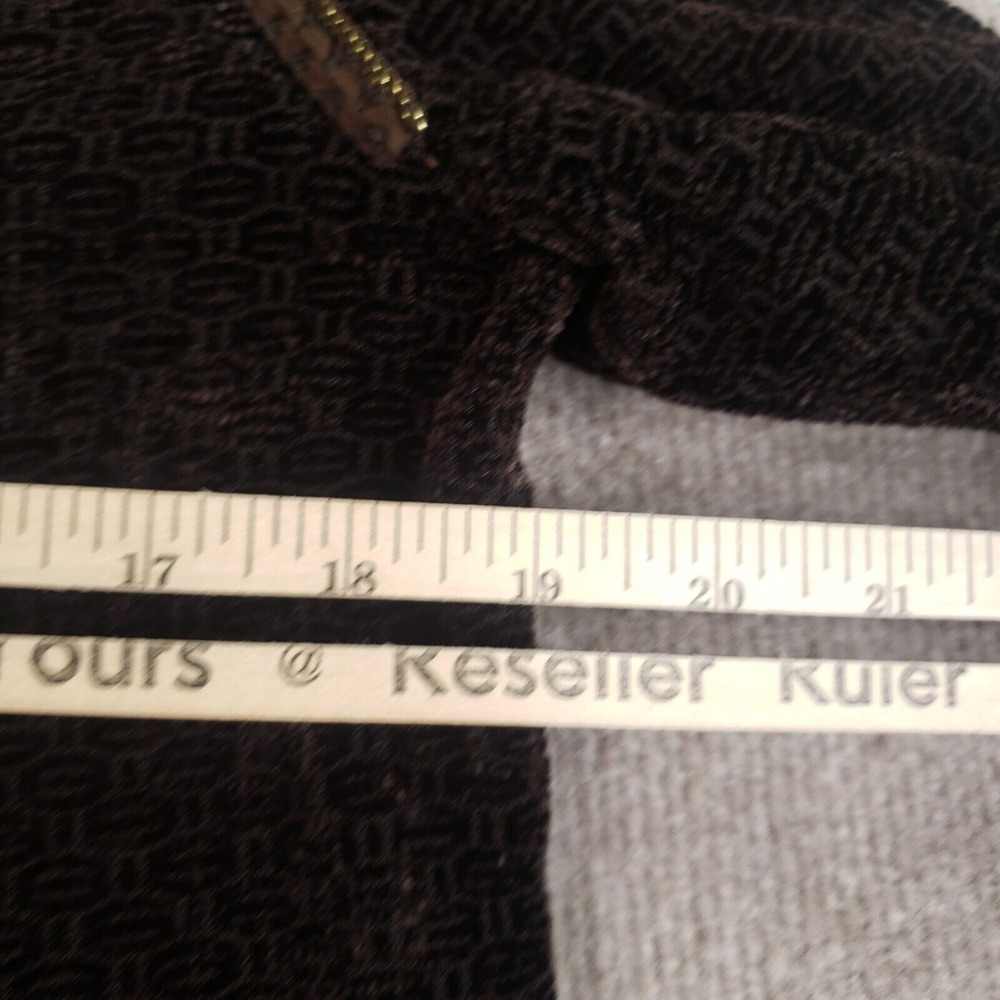 St. John Collection‎ Skirt Jacket Set Women 12 Brown Gold Button Luxury 2 Piece - Picture 4 of 16
